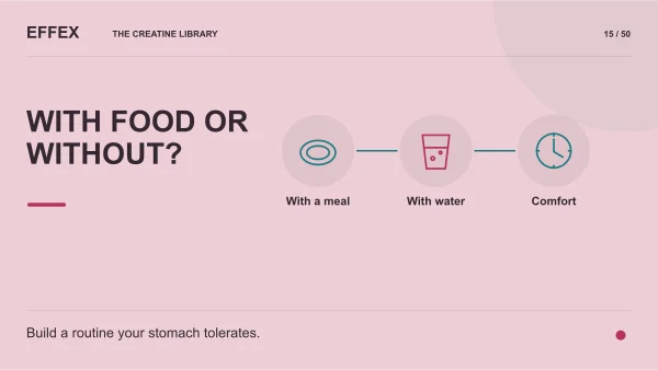 With food or without?. With a meal, With water, Comfort. Build a routine your stomach tolerates.